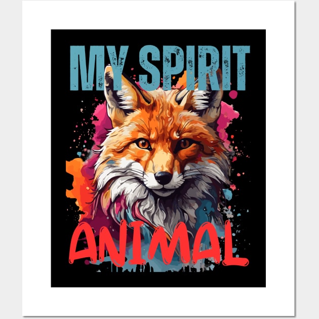 Fox Spirit Animal Wall Art by Ironclaw